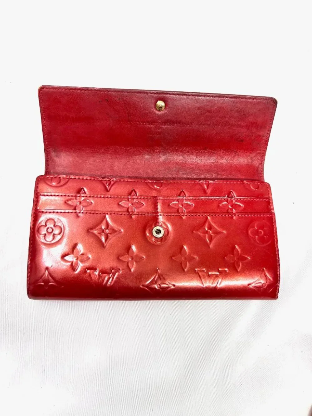 LOUIS VUITTON Vernis Portefeuille Bifold Wallet +FREE P. Ellis Kerchief (14